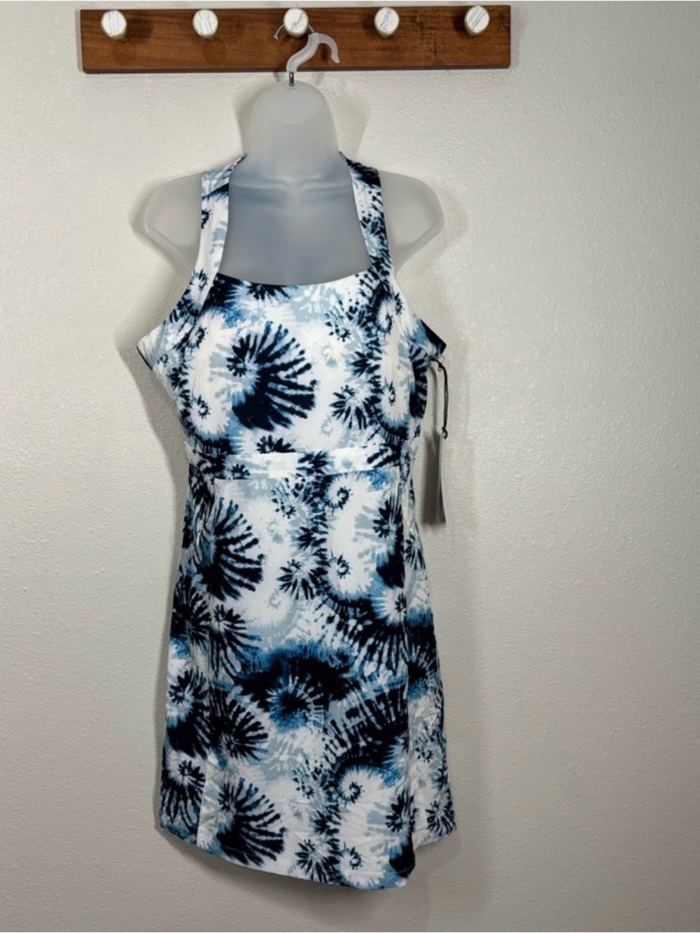 Kyodan Blue White Active Wear Dress Size Petite Small